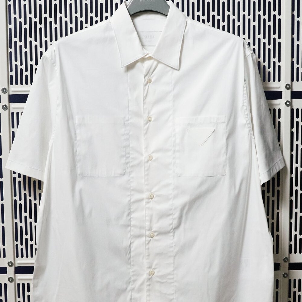 PRADA	STRETCH POPLIN SHIRT